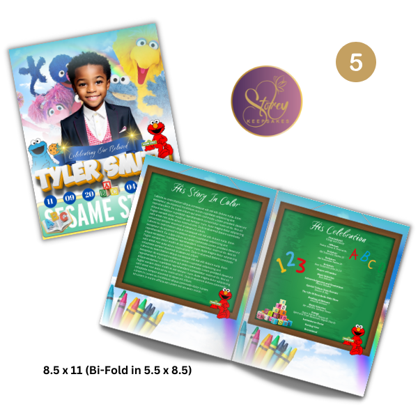 Custom Children’s Memorial Obituary Program